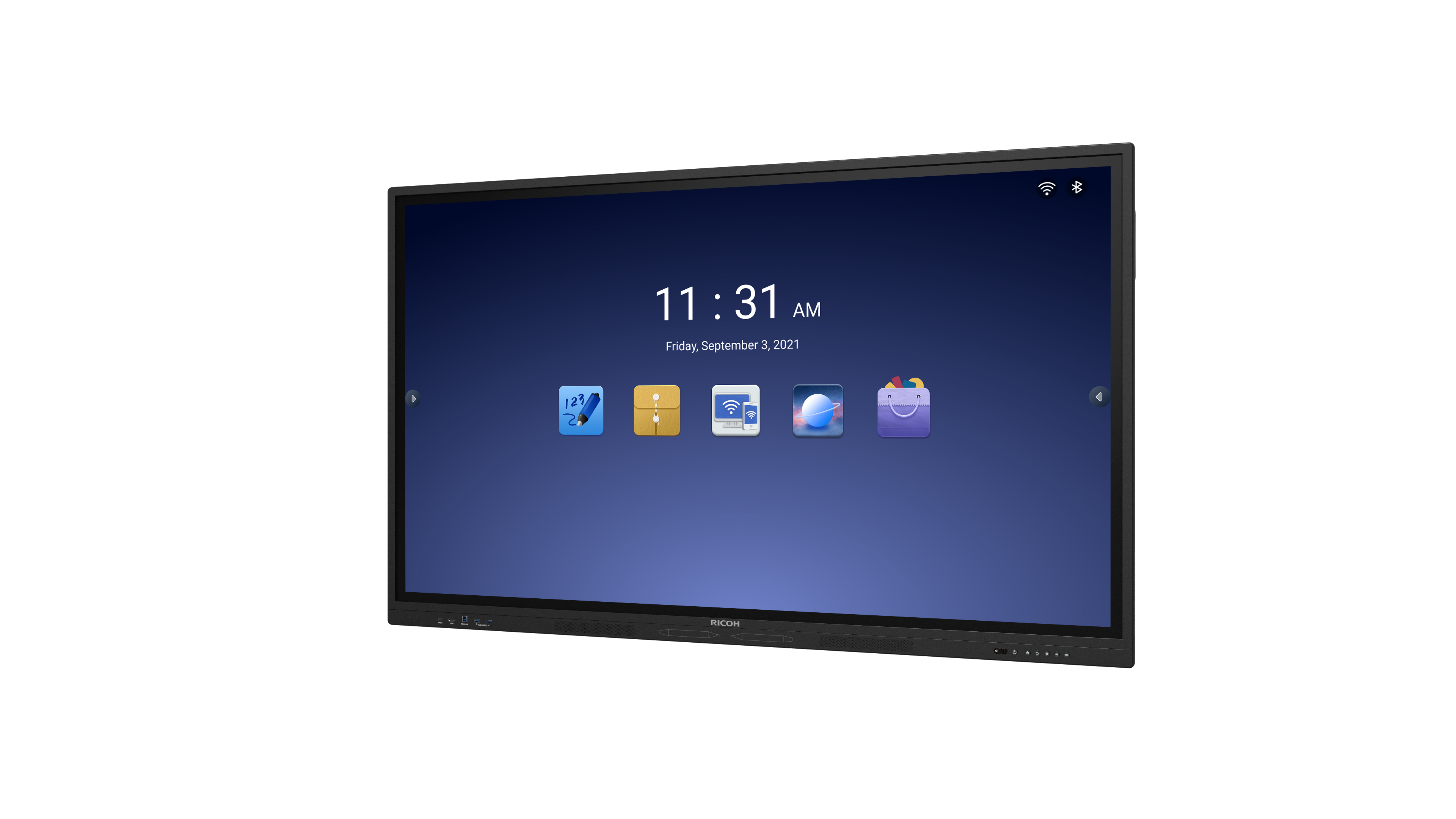 Le tableau interactif RICOH A7500 offre une expérience immersive avec un écran 4K et des fonctionnalités avancées